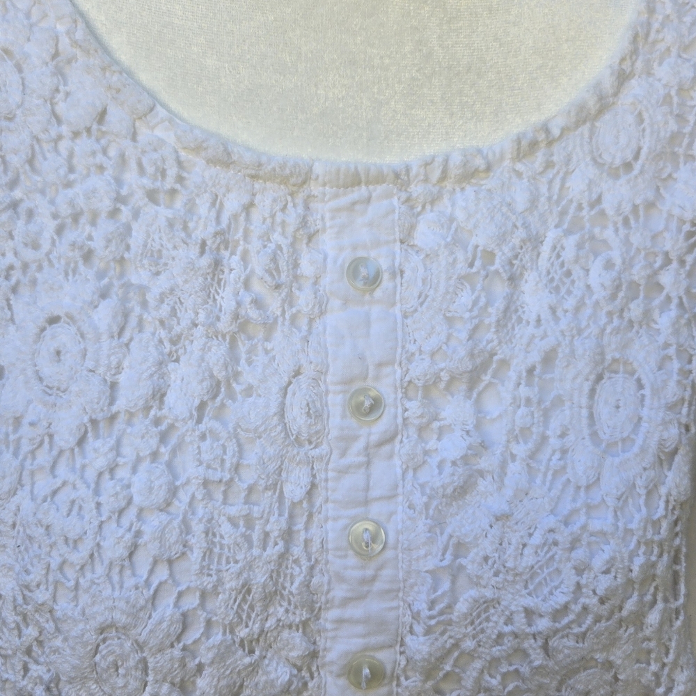 Ravel White Eyelet Cotton Tunic Dress - Picture 3 of 9